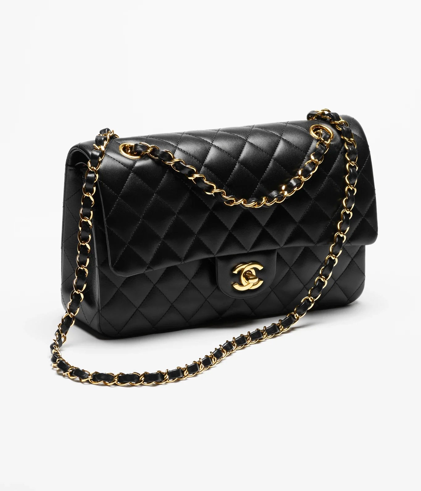 Chanel Classic Handbag Lambskin Black