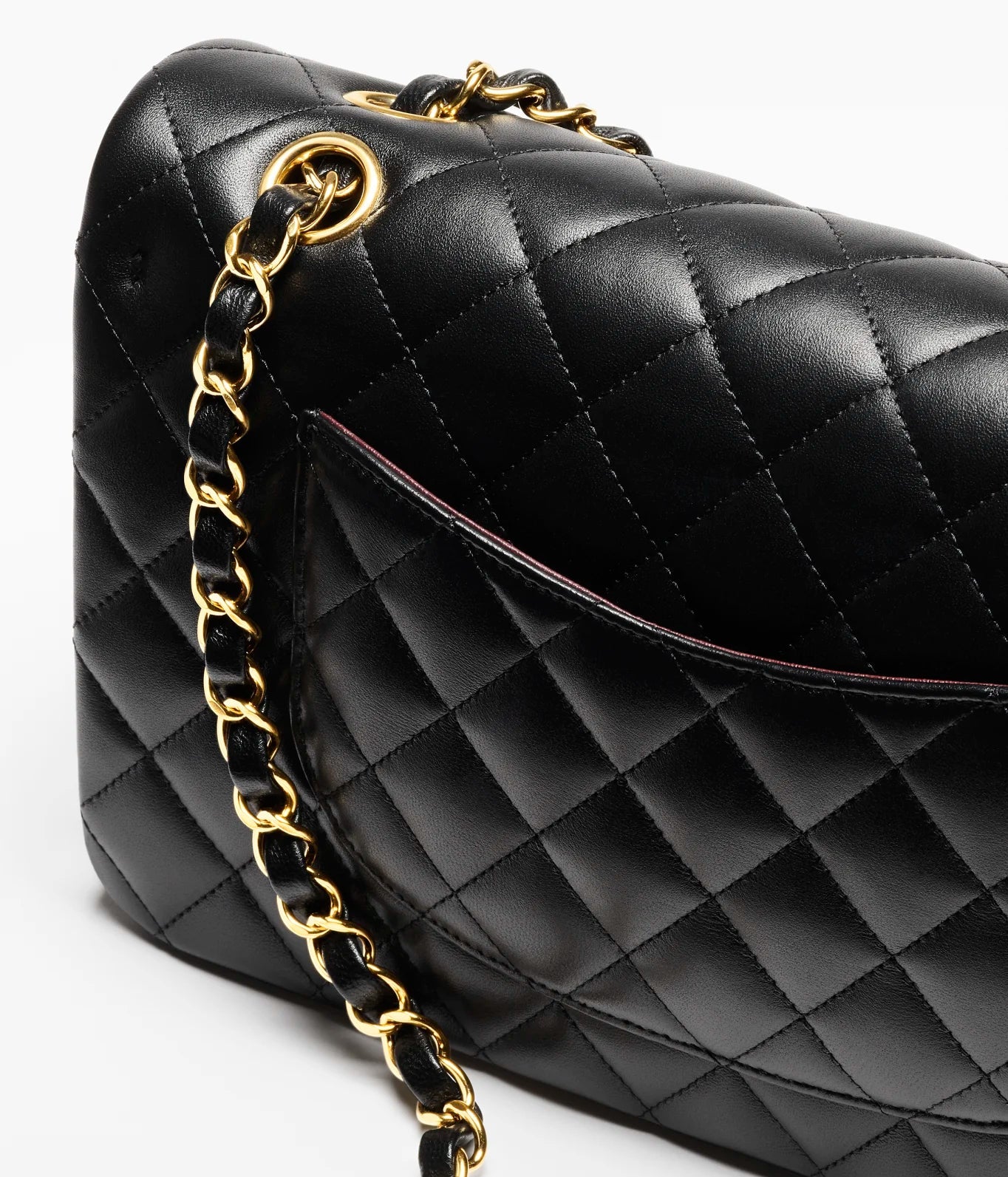 Chanel Classic Handbag Lambskin Black