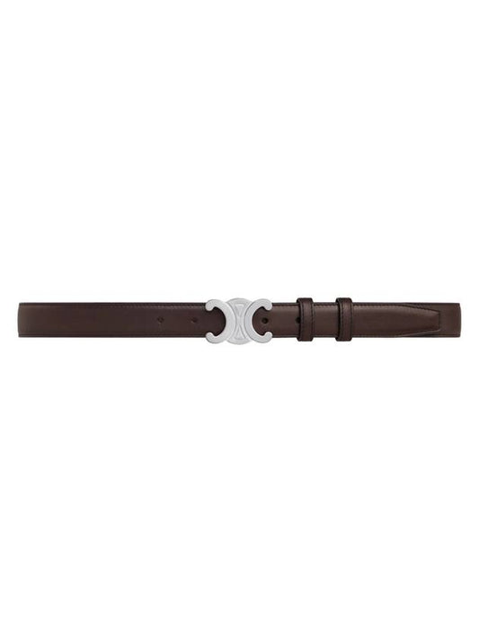 CELINE Medium Triomphe Natural Calfskin Belt Brown