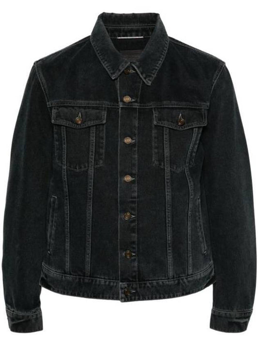 Saint Laurent Pocket Denim Jacket Black