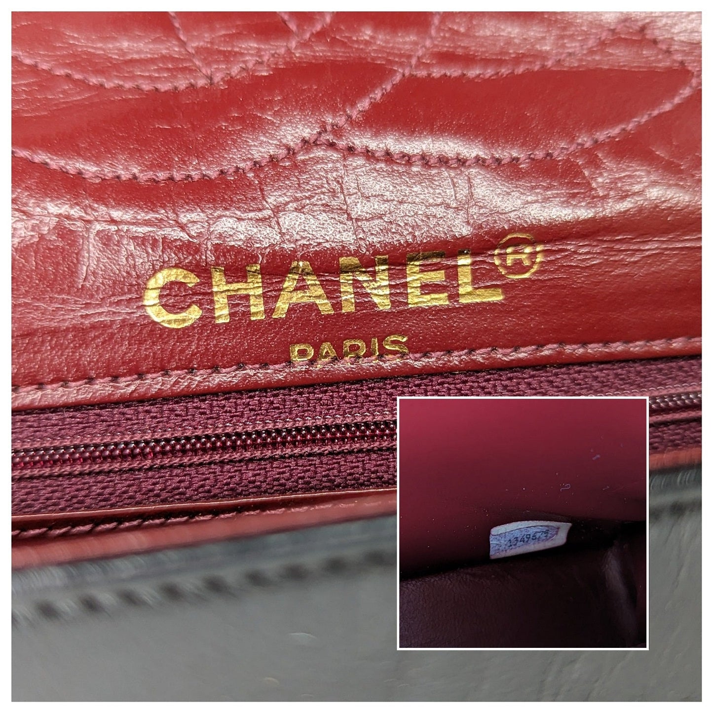 Chanel bag Vintage Black Coco Paris Double Flap Bag