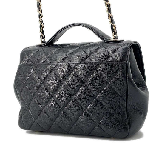 CHANEL Affinity 2WAY Shoulder Bag Black A93749 Caviar Leather