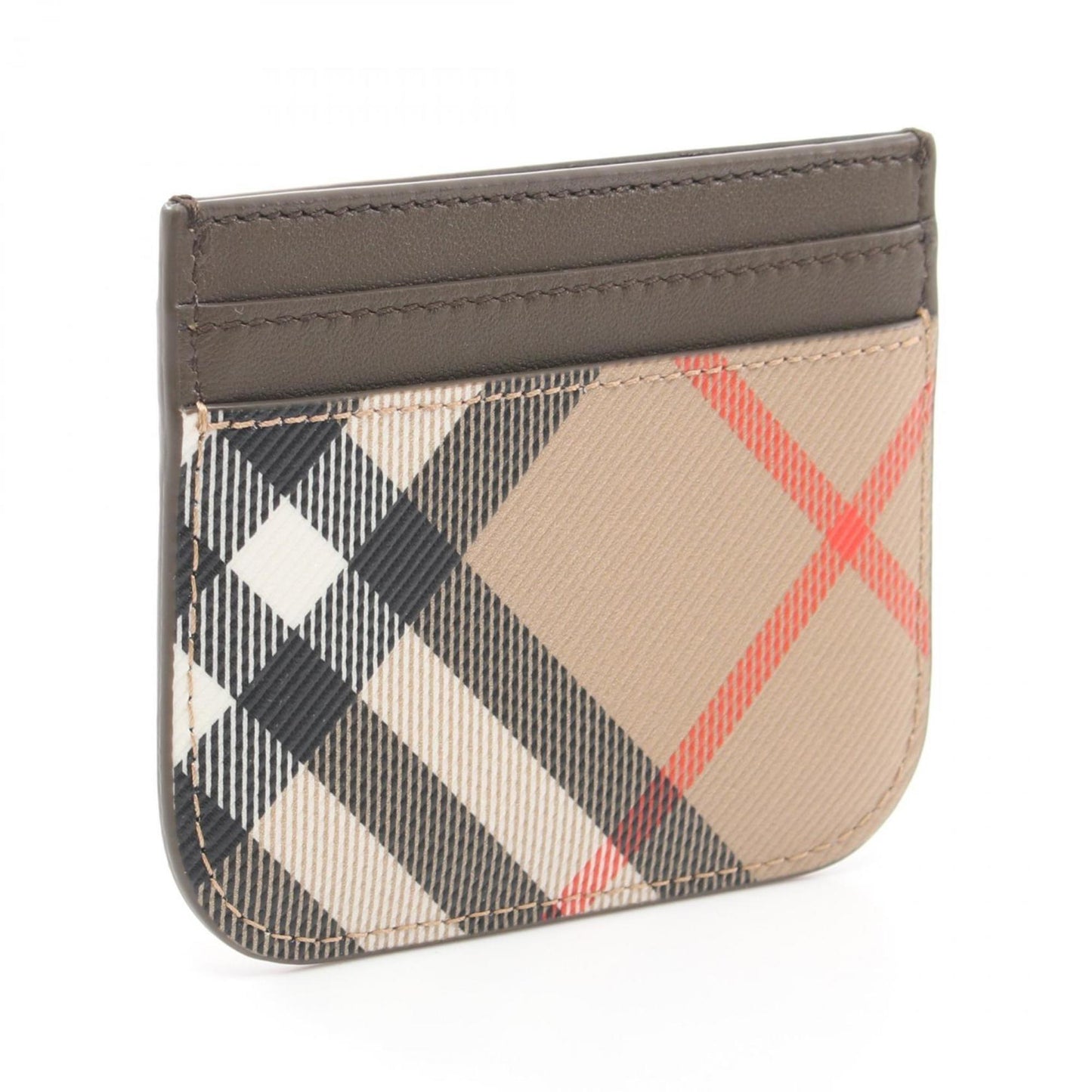 Burberry    Coated Canvas Leather Business Card Case ()