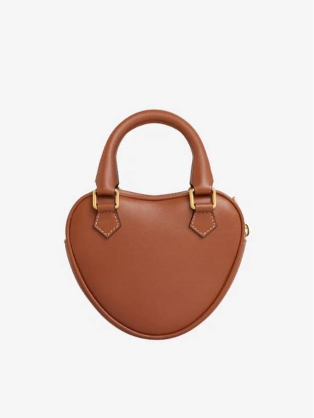 CELINE Heart Petite Cross Bag Tan Shell