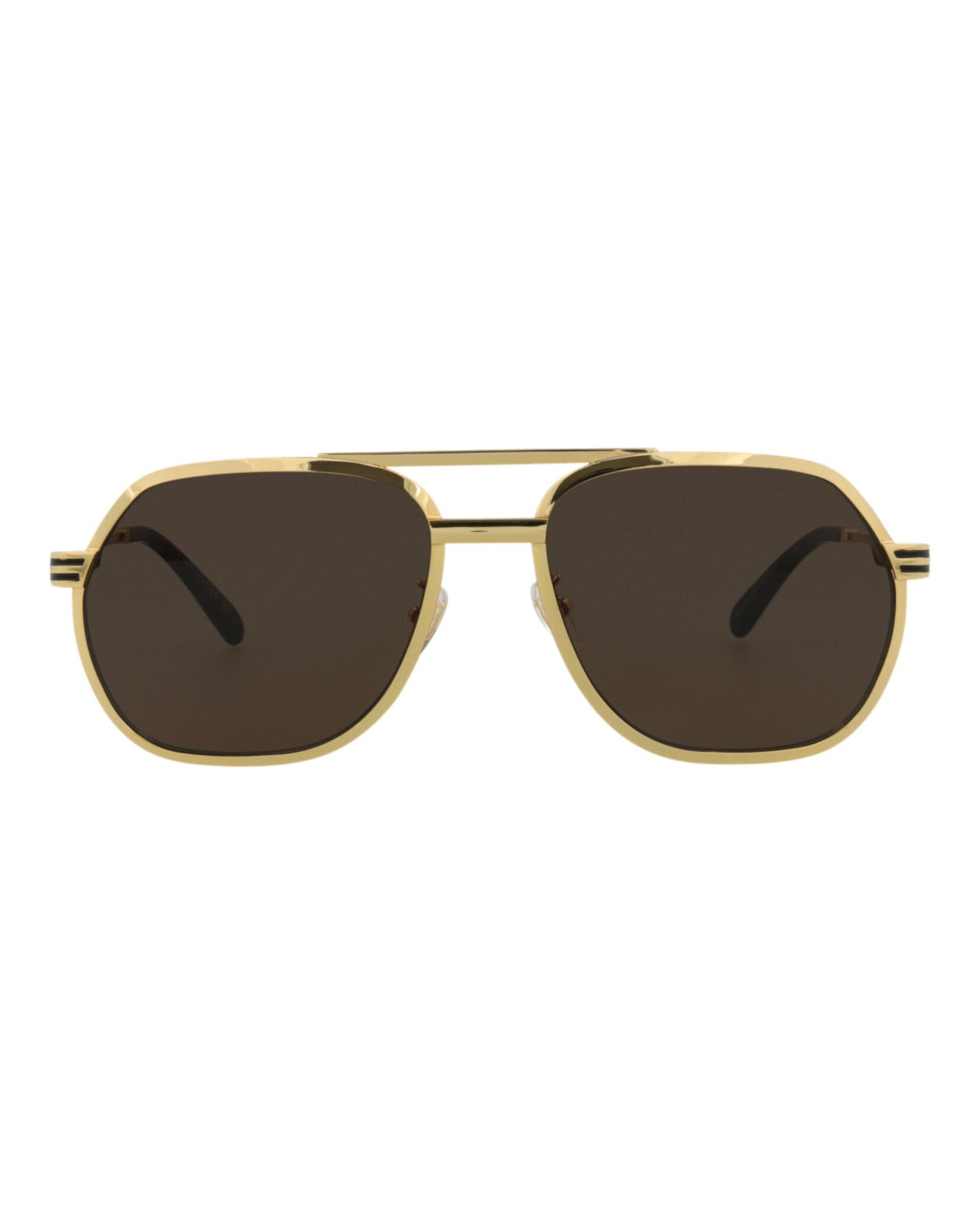 Aviator-Frame Metal Sunglasses