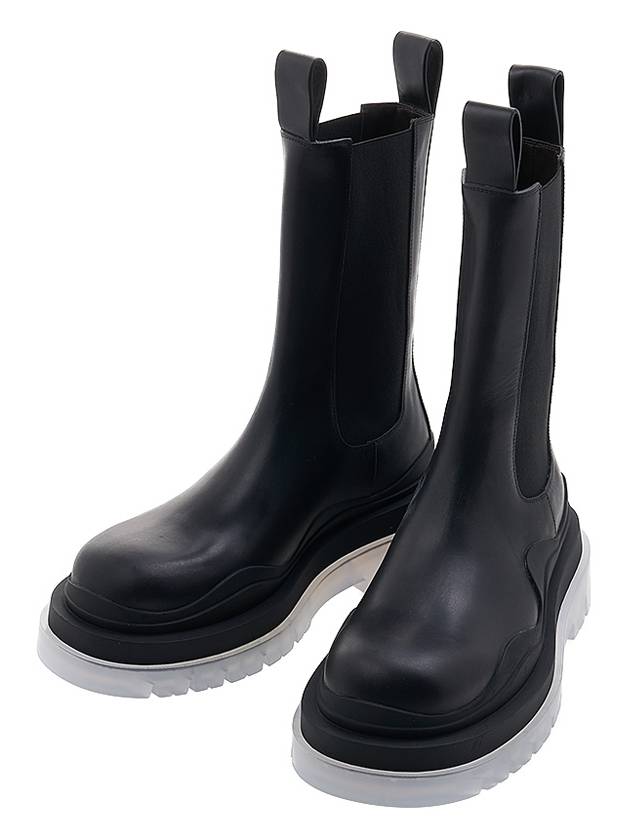 Bottega Veneta Tire Chelsea Boots Black