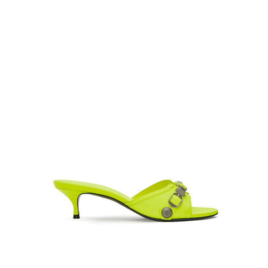 Balenciaga Yellow Leather Women's Mules