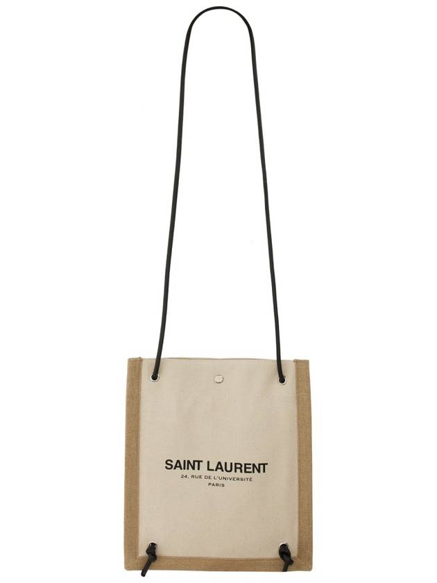 Saint Laurent Universal Flat Cross Bag Ecru