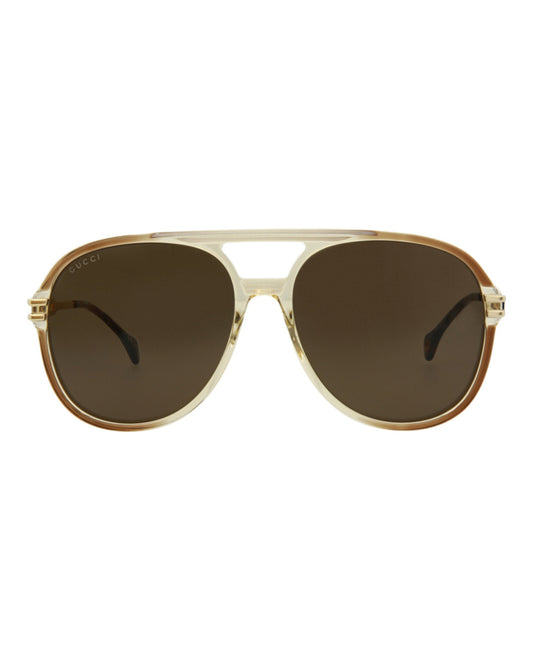 Aviator-Style Acetate Sunglasses