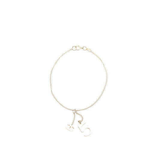 Chanel Coco Mark No.5 Motif Bracelet Gold