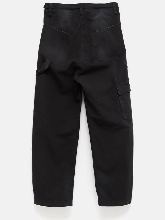 Balenciaga Cropped Cargo Straight Pants Black