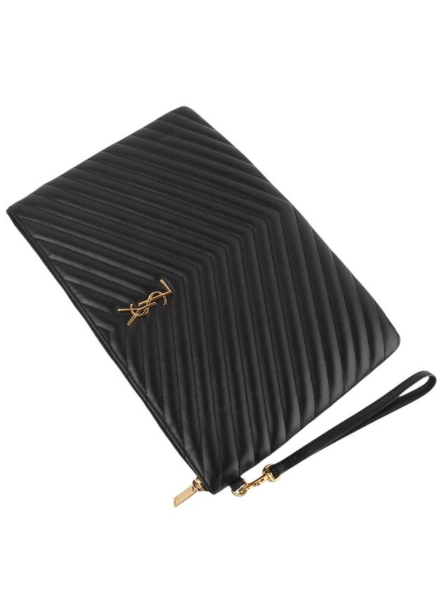 Saint Laurent 440222 Monogram Matelasse Document Holder Clutch Bag Large 33997