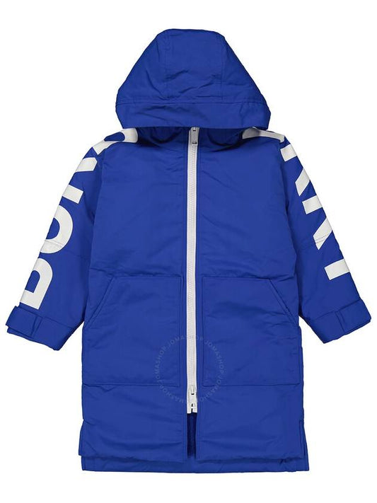 Burberry Burberry Boys Cobalt Blue Logo Printed Contrast Zip Jacket, Size 6Y