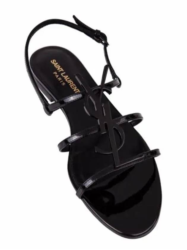 Saint Laurent Women's Cassandra Open Sandals Black