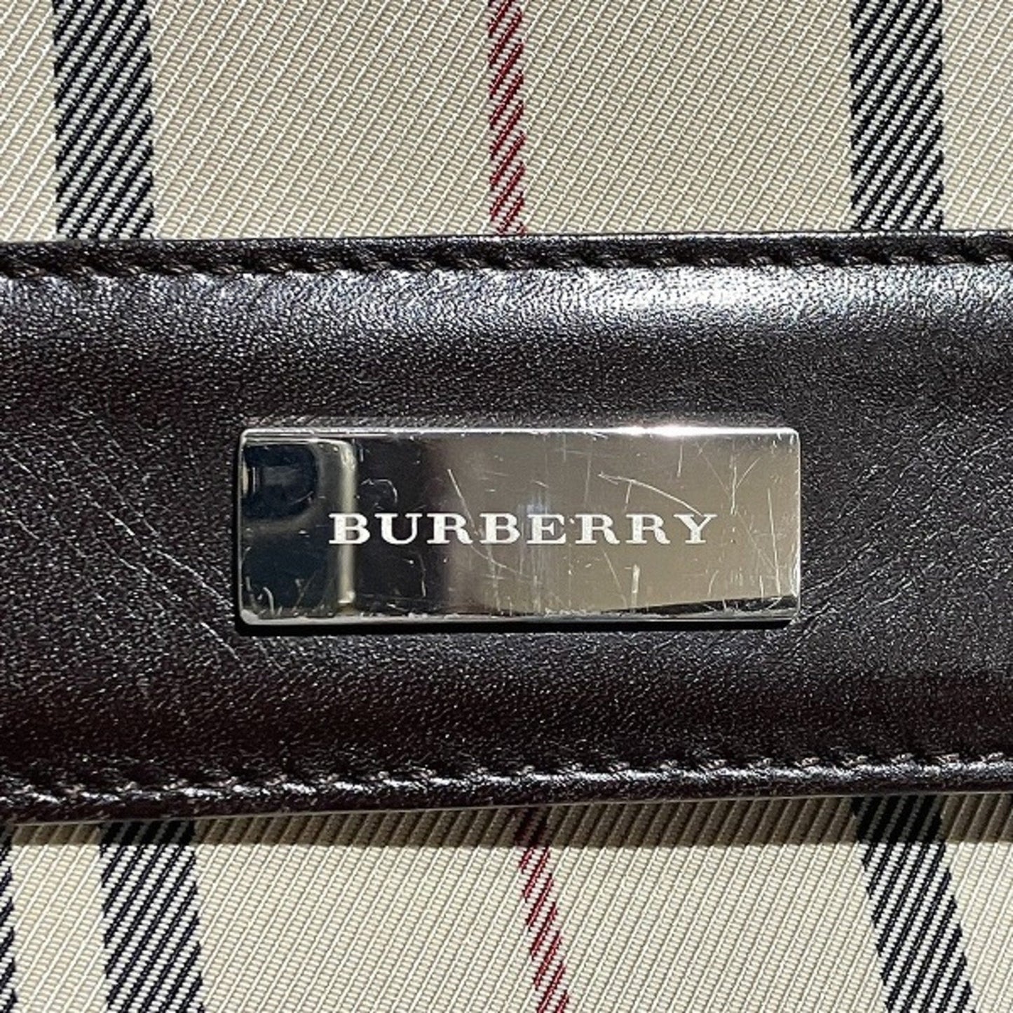 Burberry   Canvas Leather Shoulder Bag ()