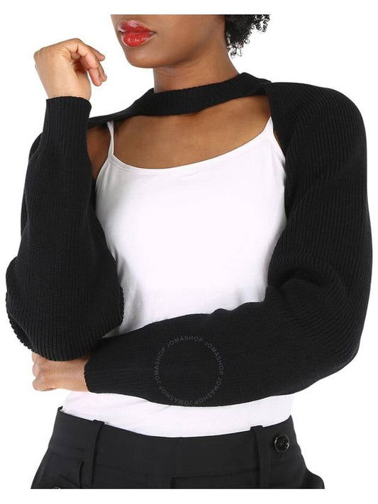 Burberry Burberry Ladies Black Wool-Blend Shrug, Size X-Small