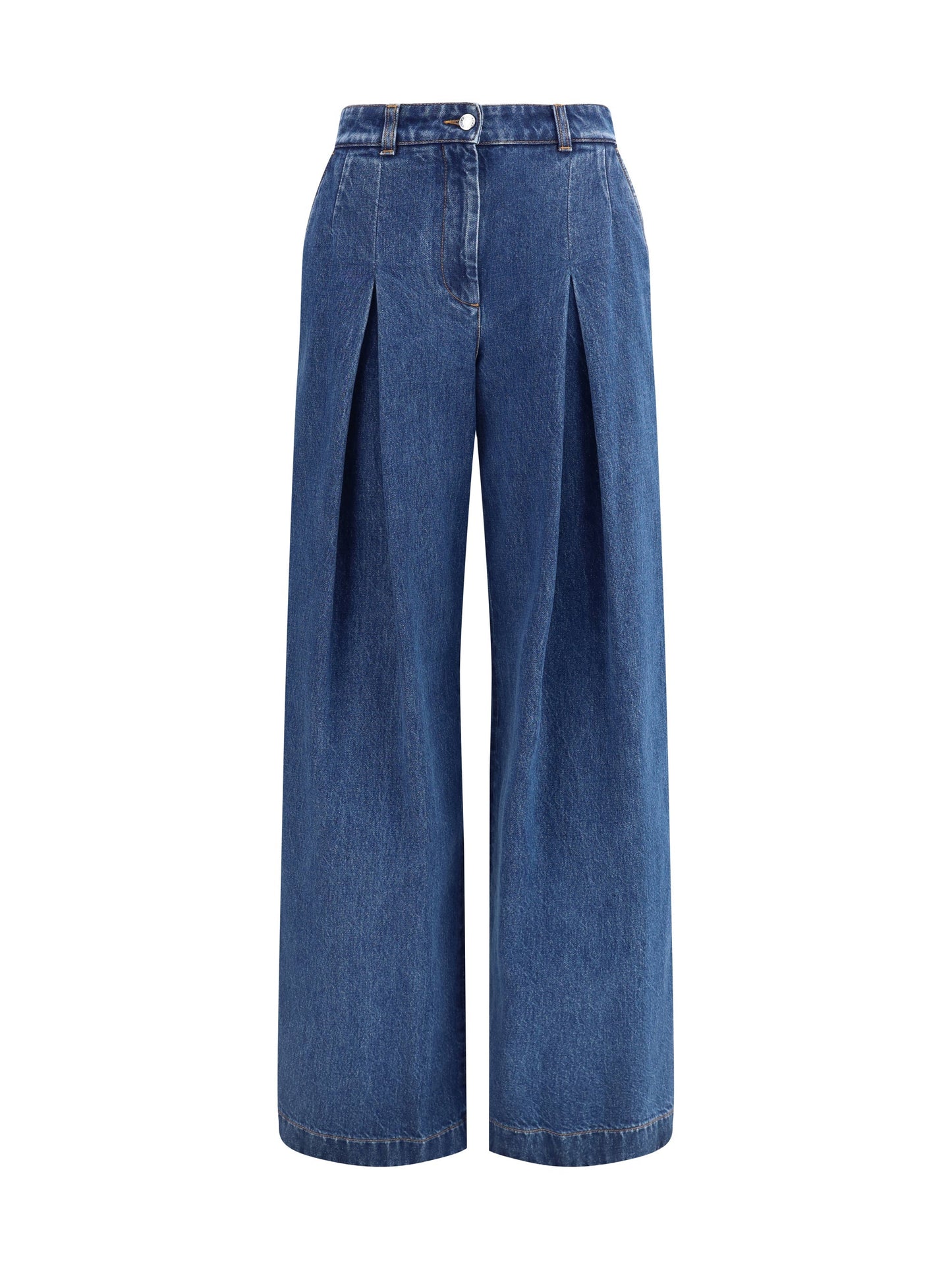 Dolce & Gabbana Women Straight Jeans With Pinces