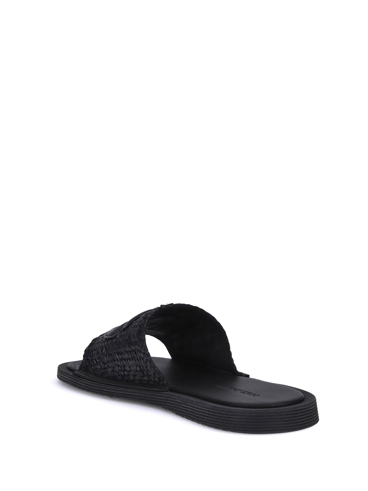 Dolce & Gabbana Men Crochet Raffia Sandals