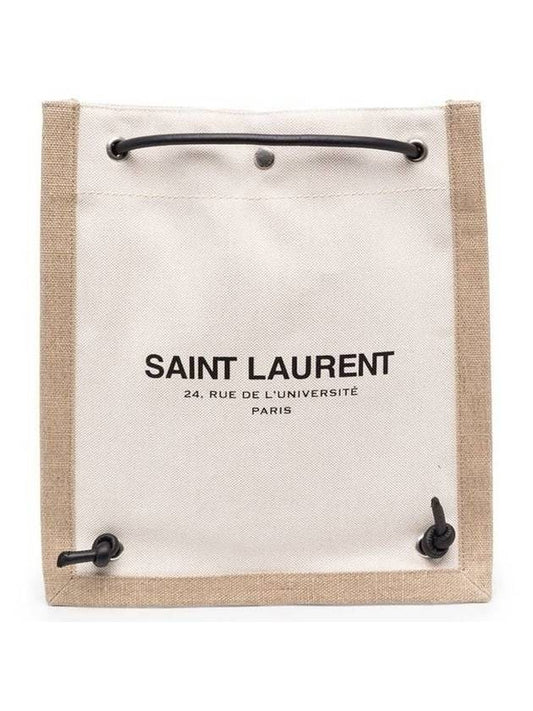 Saint Laurent Universal Flat Cross Bag Ecru