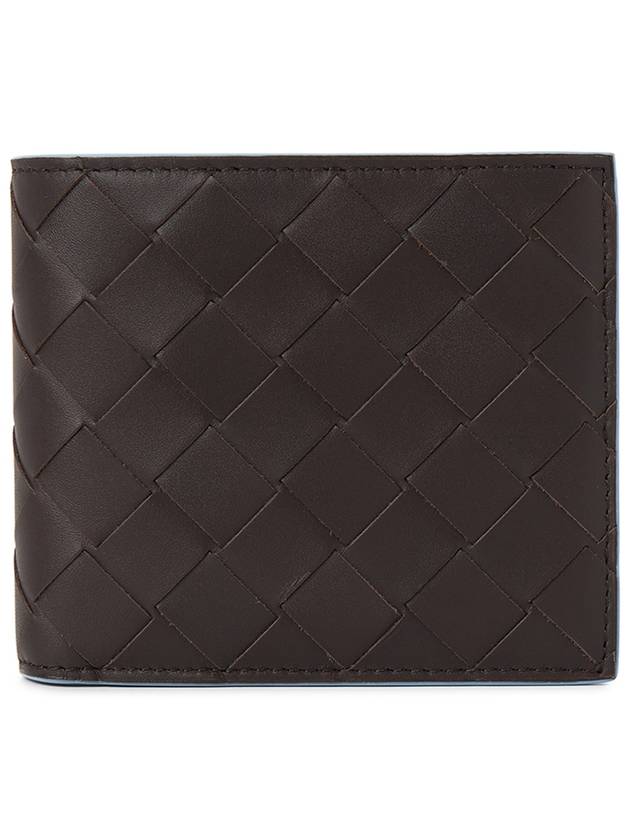 Bottega Veneta Intrecciato Bifold Half Wallet Brown