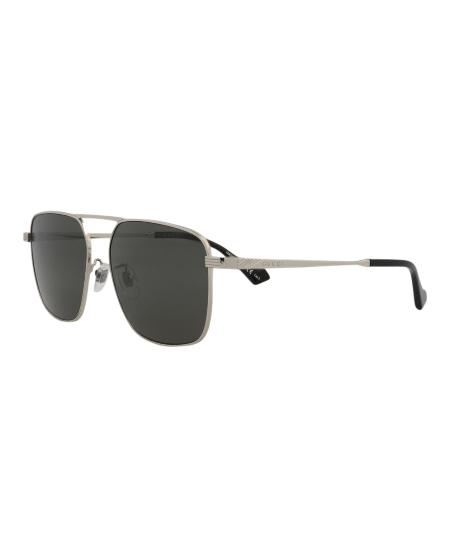 Aviator-Frame Metal Sunglasses