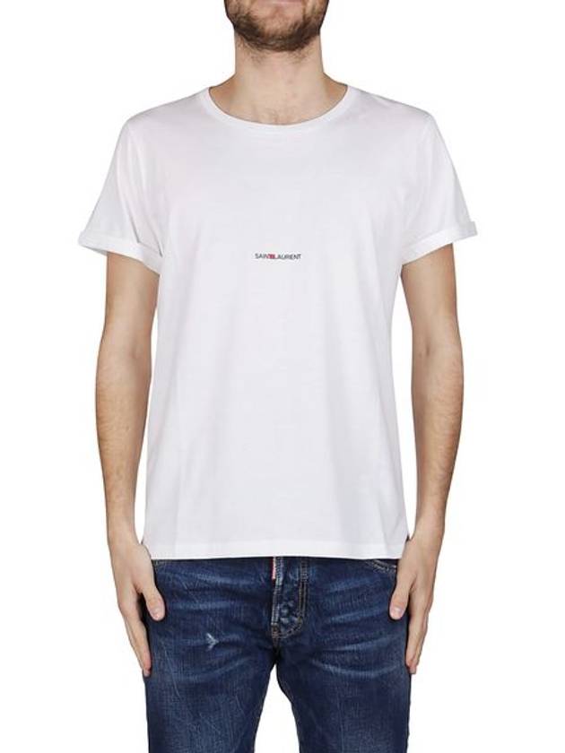 Saint Laurent SAINT LAURENT T-SHIRT COL ROND JERSEY IMPRIM