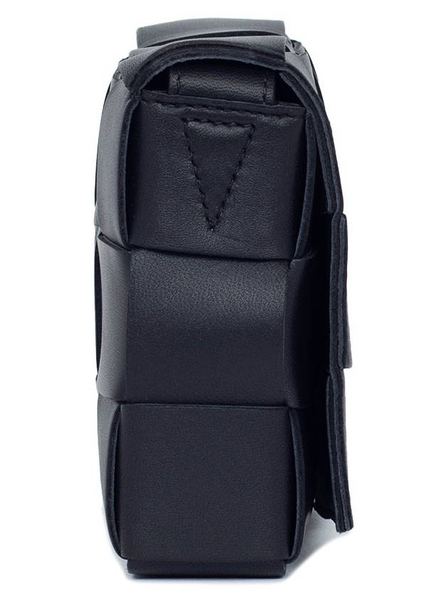 Bottega Veneta Cassette Intrecciato Small Cross Bag Black