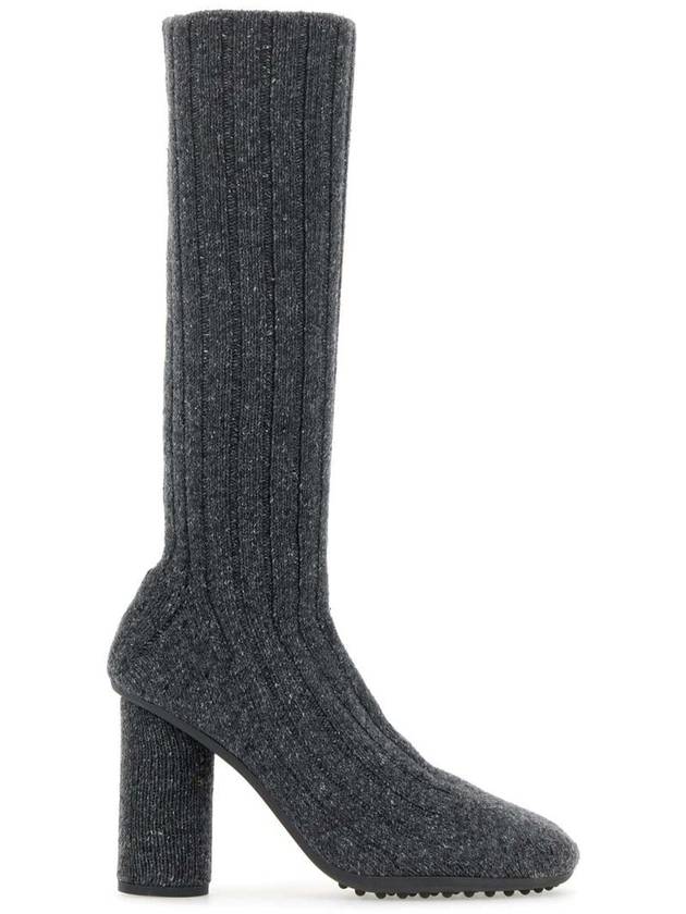 Bottega Veneta Atomic Knit Long Boots Anthracite