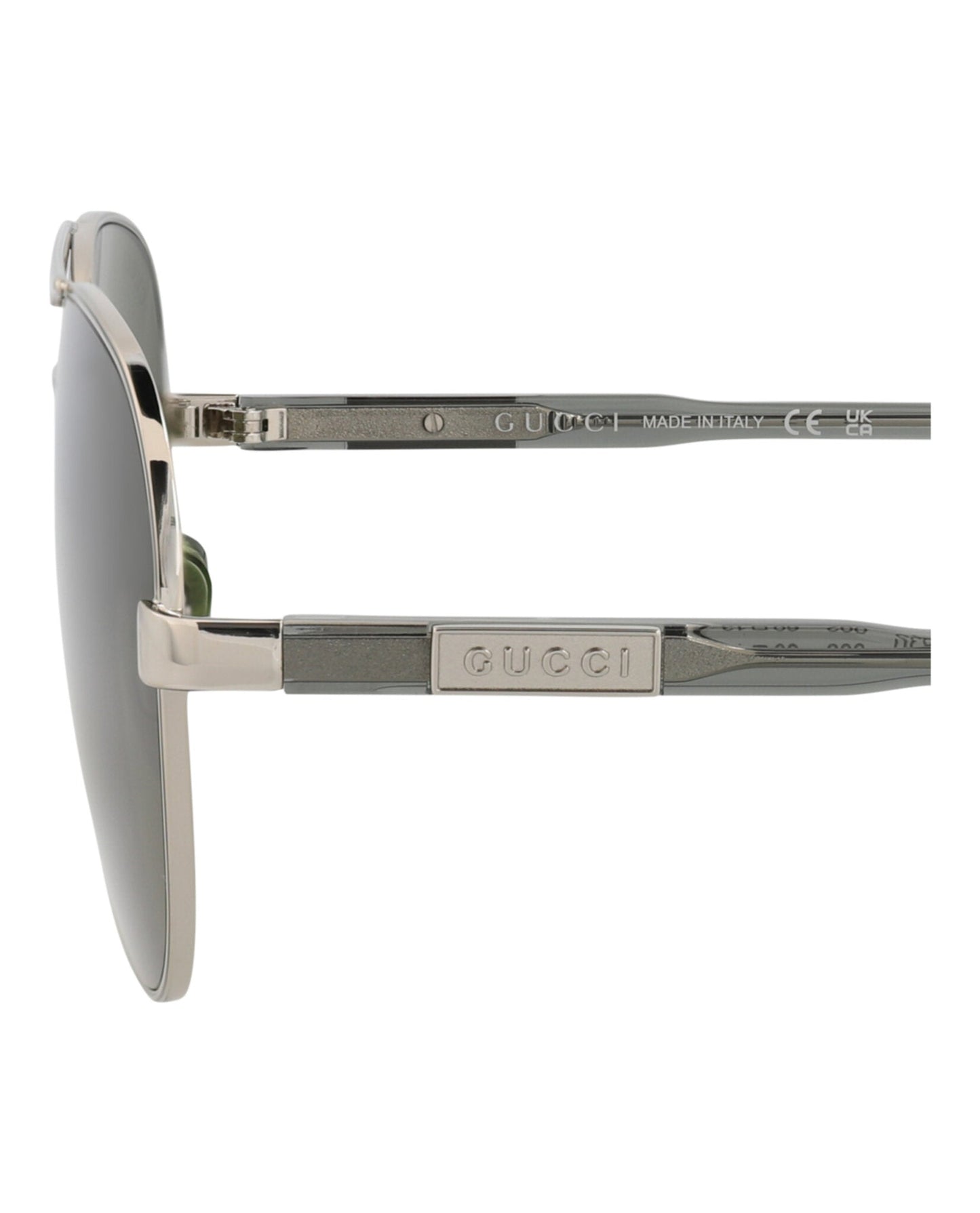 Aviator-Frame Metal Sunglasses