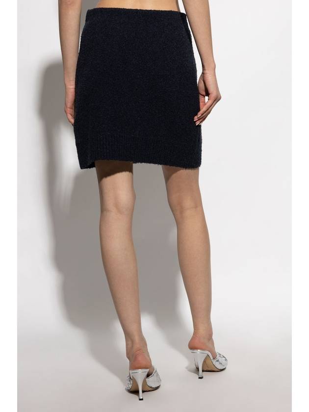 Bottega Veneta Bottega Veneta Skirt With Pockets, Women's, Navy Blue