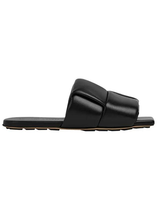 Bottega Veneta Bottega Veneta Intrecciato Patch Flat Mule Black