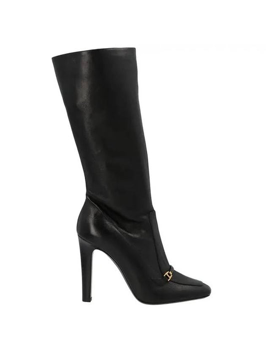 Saint Laurent Women's Camden Heel Long Boots Black