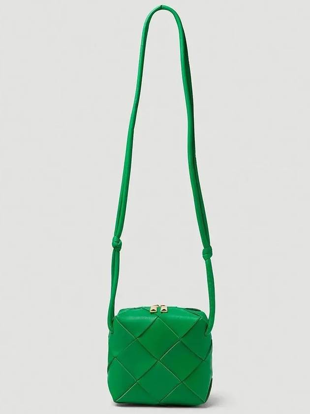 Bottega Veneta Cassette Intrecciato Mini Shoulder Bag Green