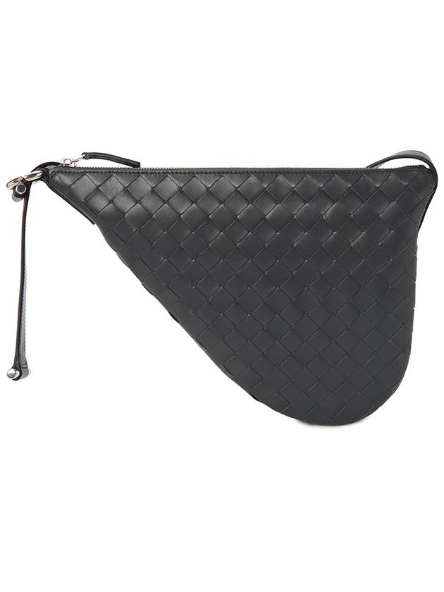 Bottega Veneta Intrecciato Small Bergul Cross Bag Grey