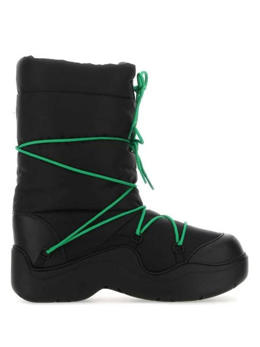 Bottega Veneta Black nylon Puddle Bomber boots