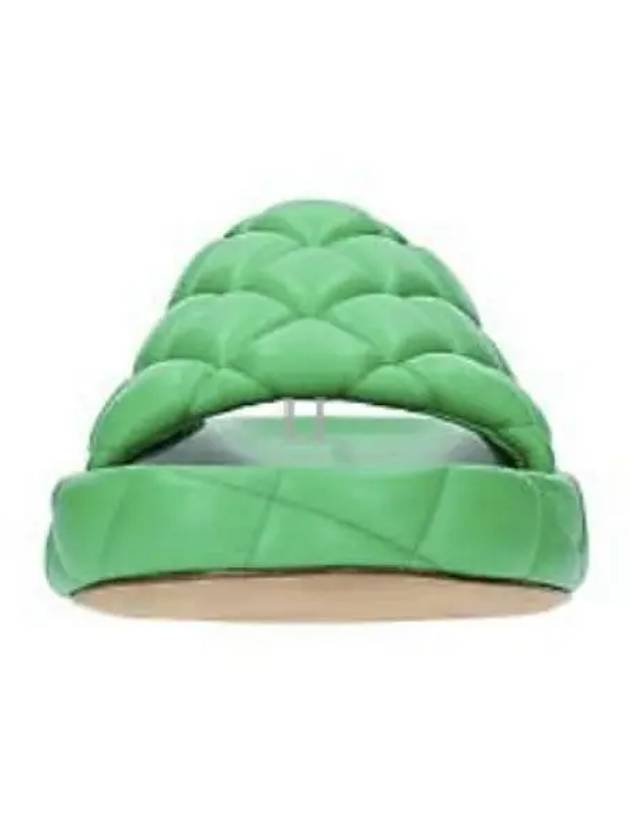 Bottega Veneta Quilted Leather Slippers Green