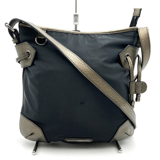 Burberry  Nylon Leather Shoulder Bag ()