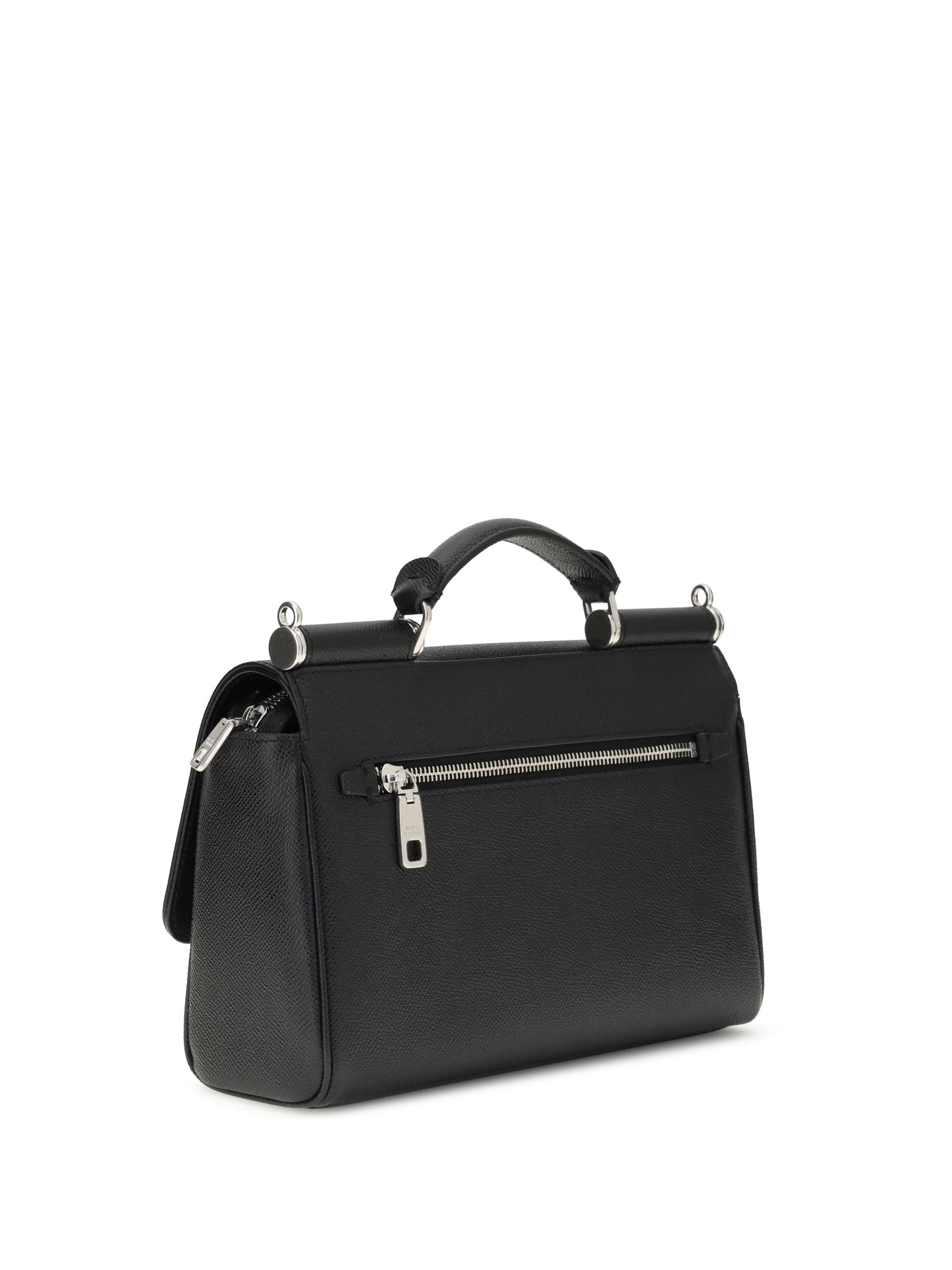 Dolce & Gabbana Men My Sicily Leather Handbag