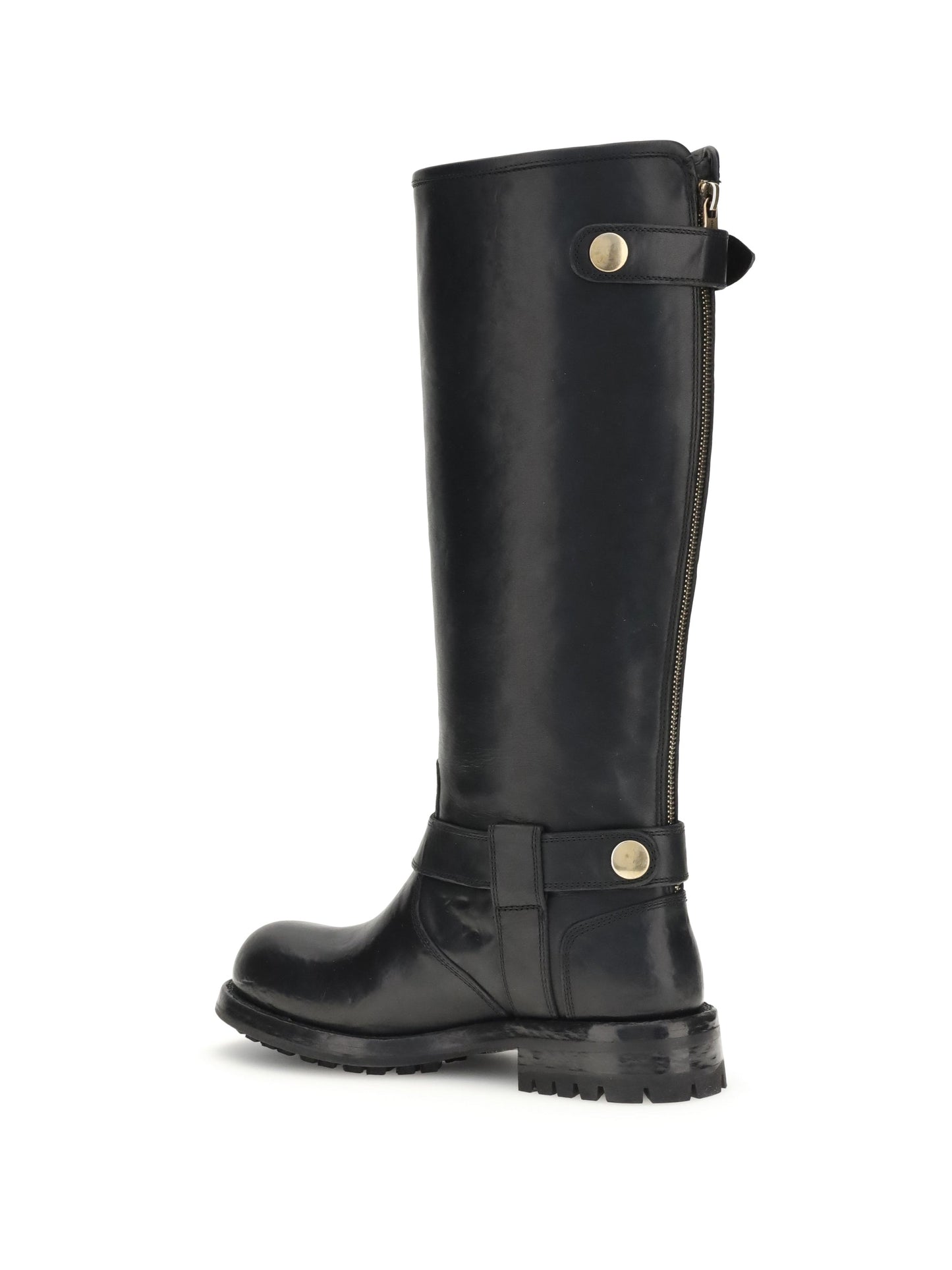 Dolce & Gabbana Women Leather Biker