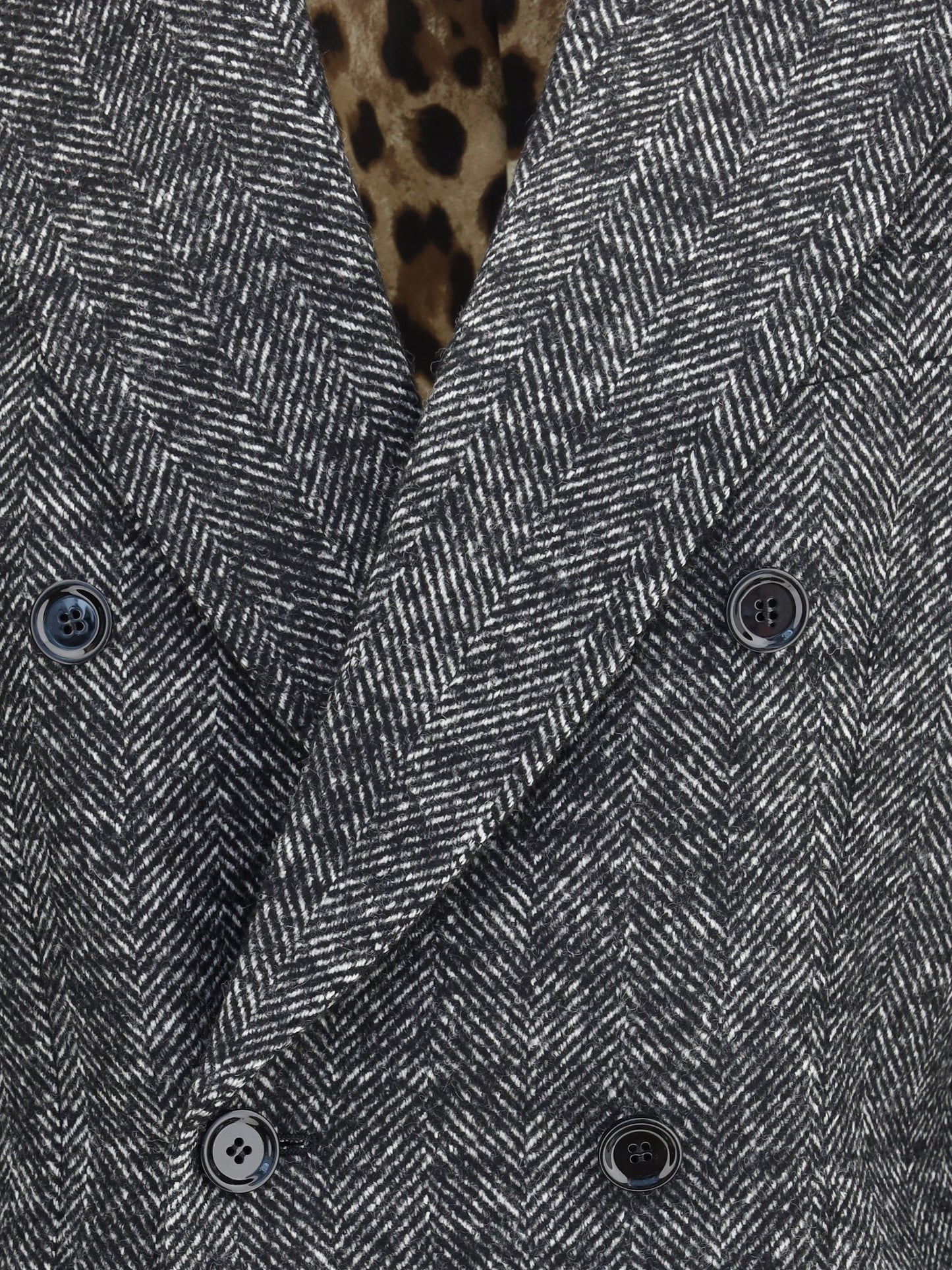 Dolce & Gabbana Women Double-Breasted Chevron Blazer