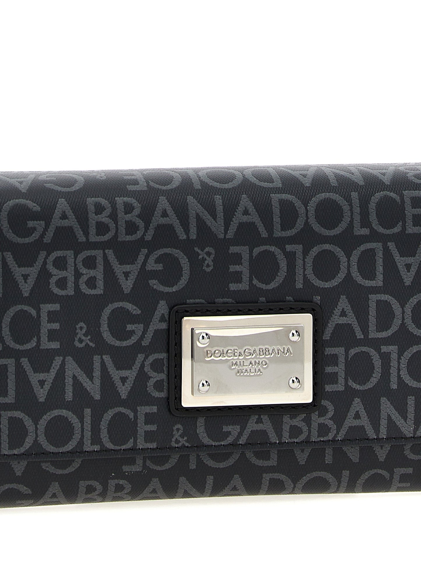 Dolce & Gabbana Men Coated Jacquard Crossbody Bag