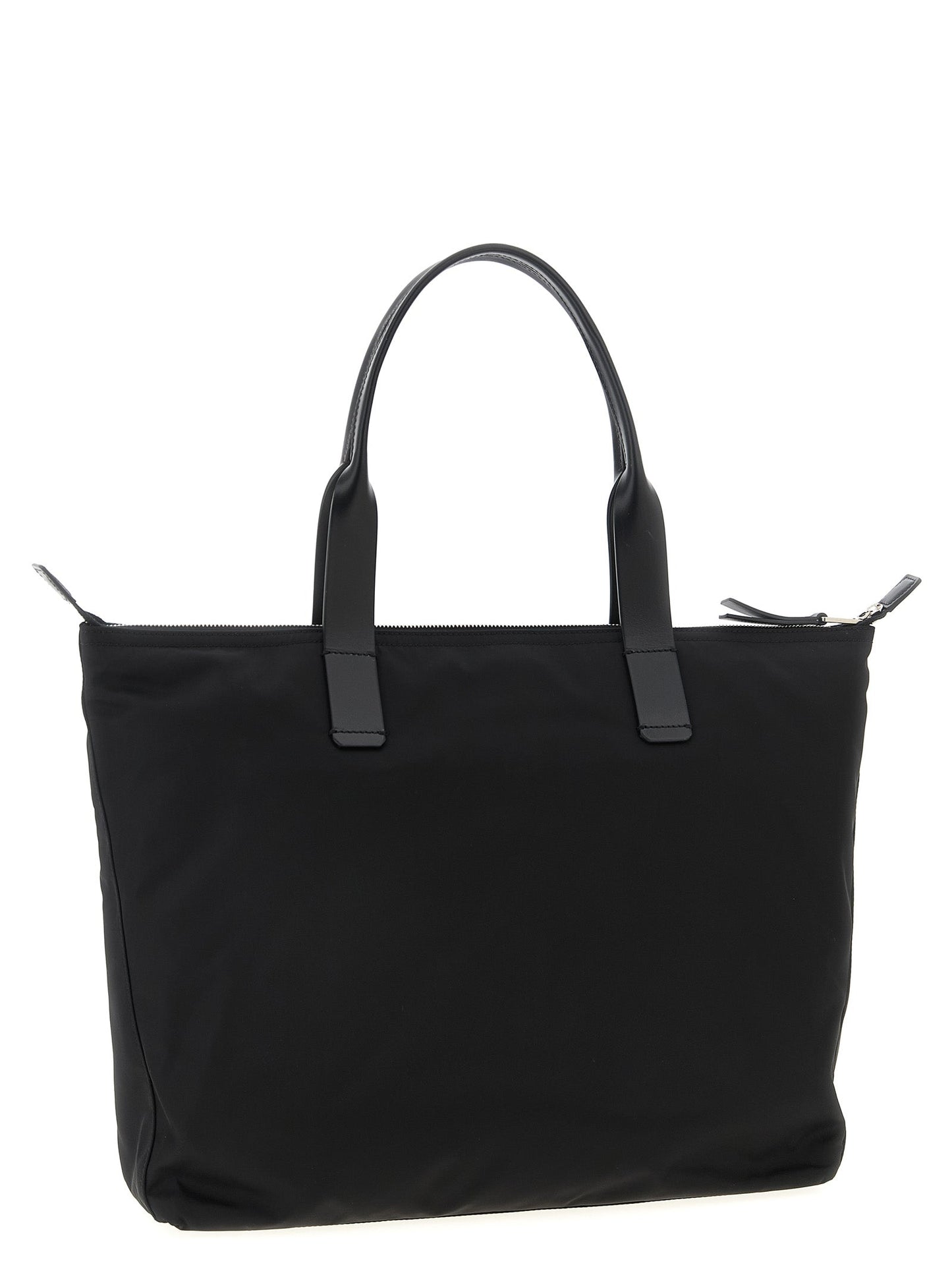 Dolce & Gabbana Men Media Logo Patch Shopping Bag