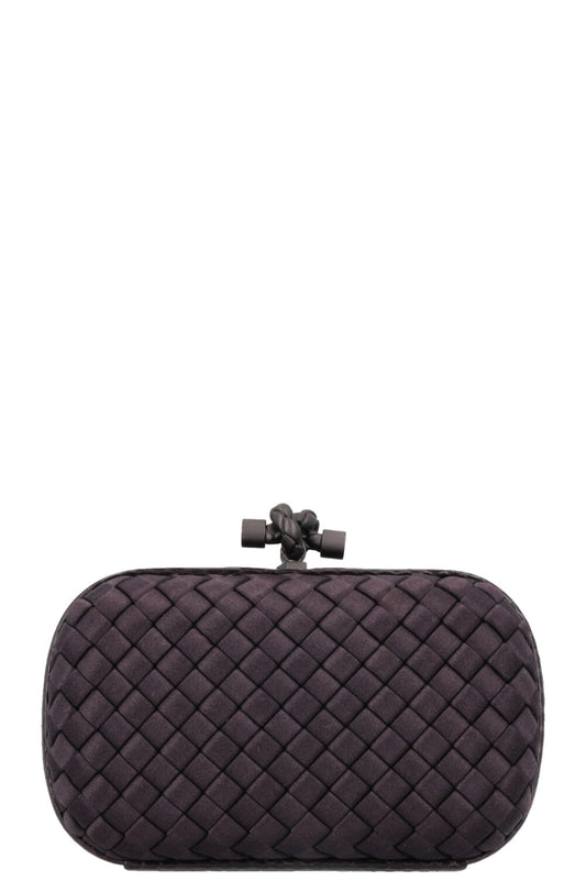 BOTTEGA VENETA Knot Clutch Intrecciato Purple