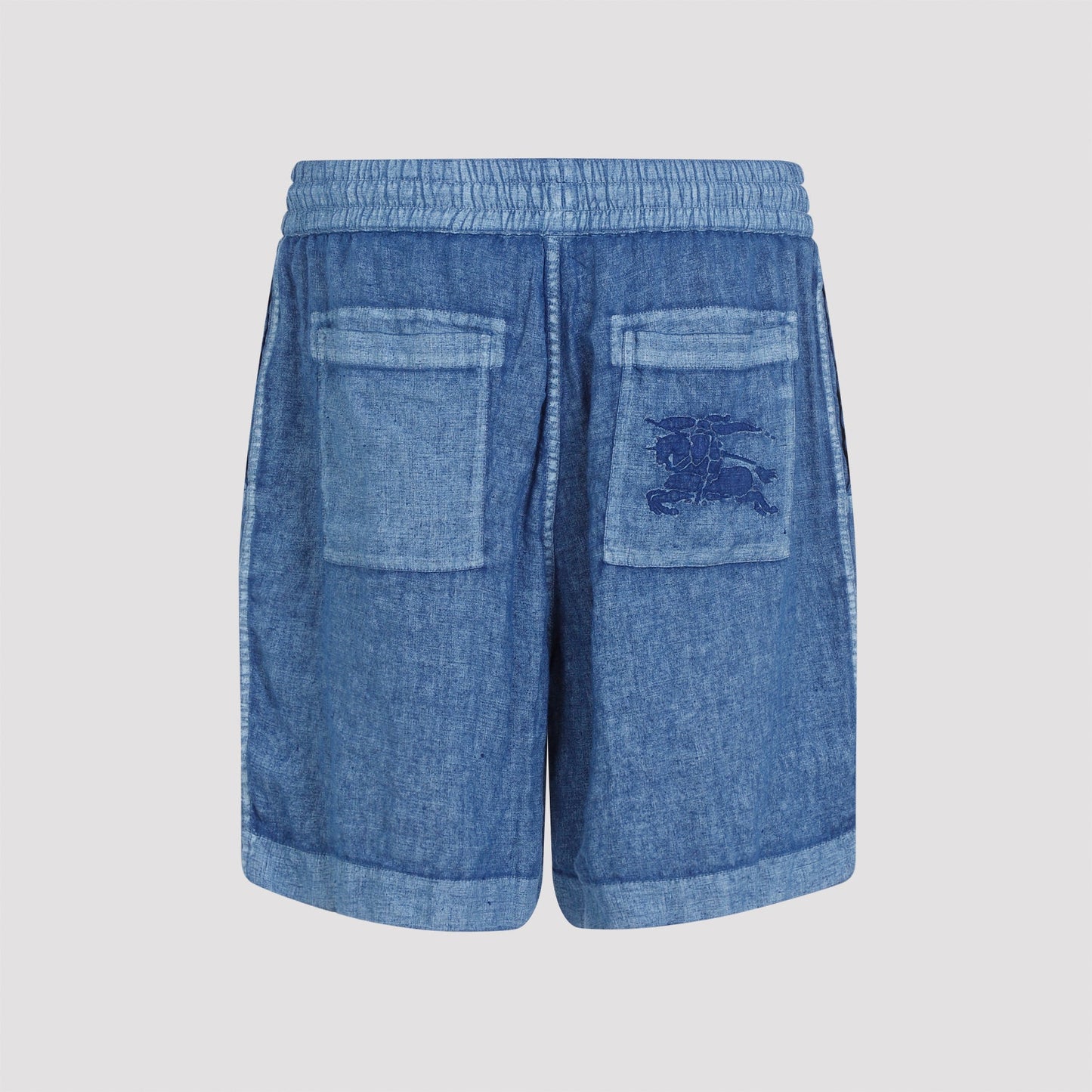 BURBERRY Men's Linen Drawstring Shorts - Size 8081793