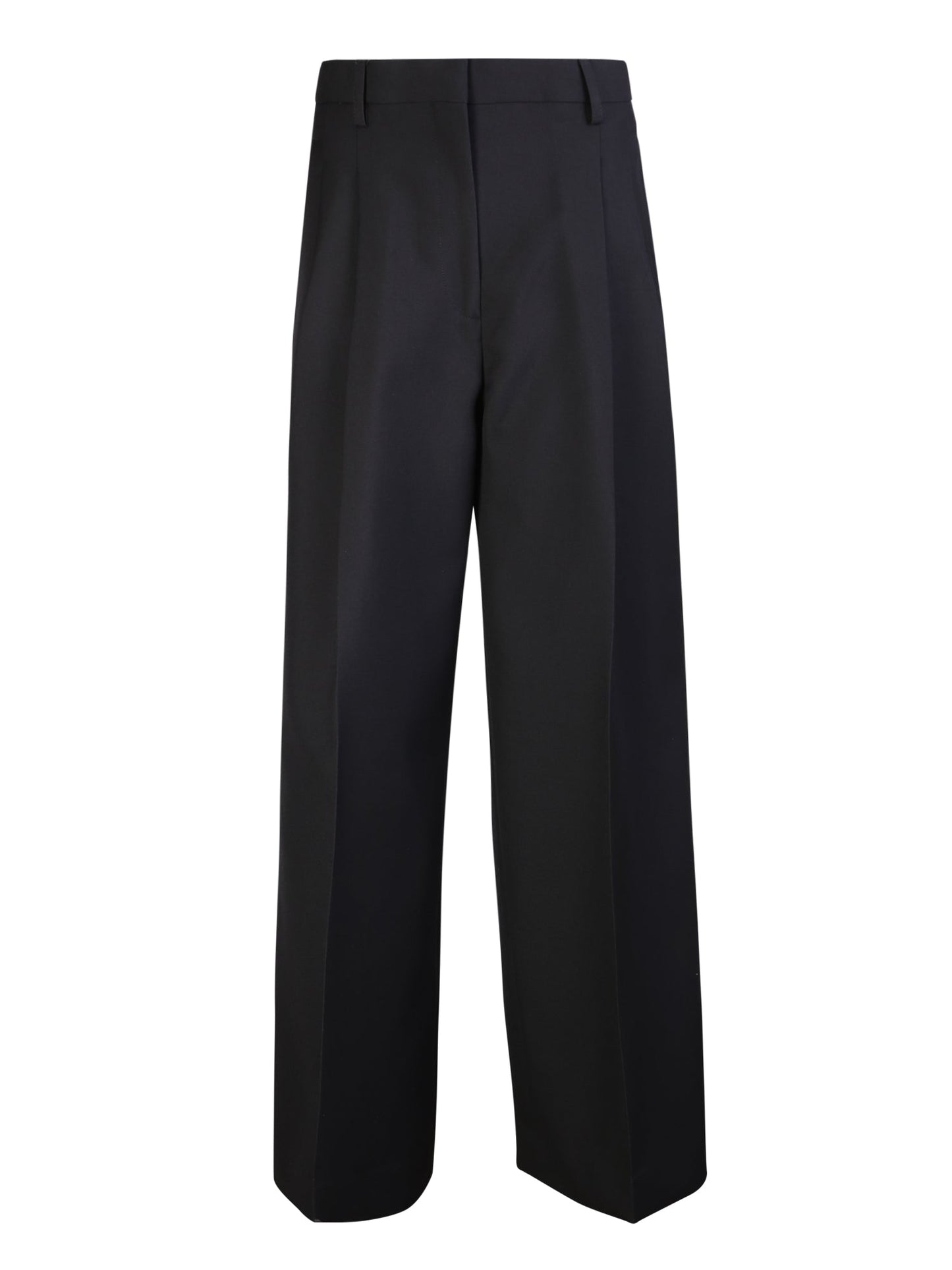 BURBERRY High Waist Wide Leg Trousers - Women's Stylish Fit