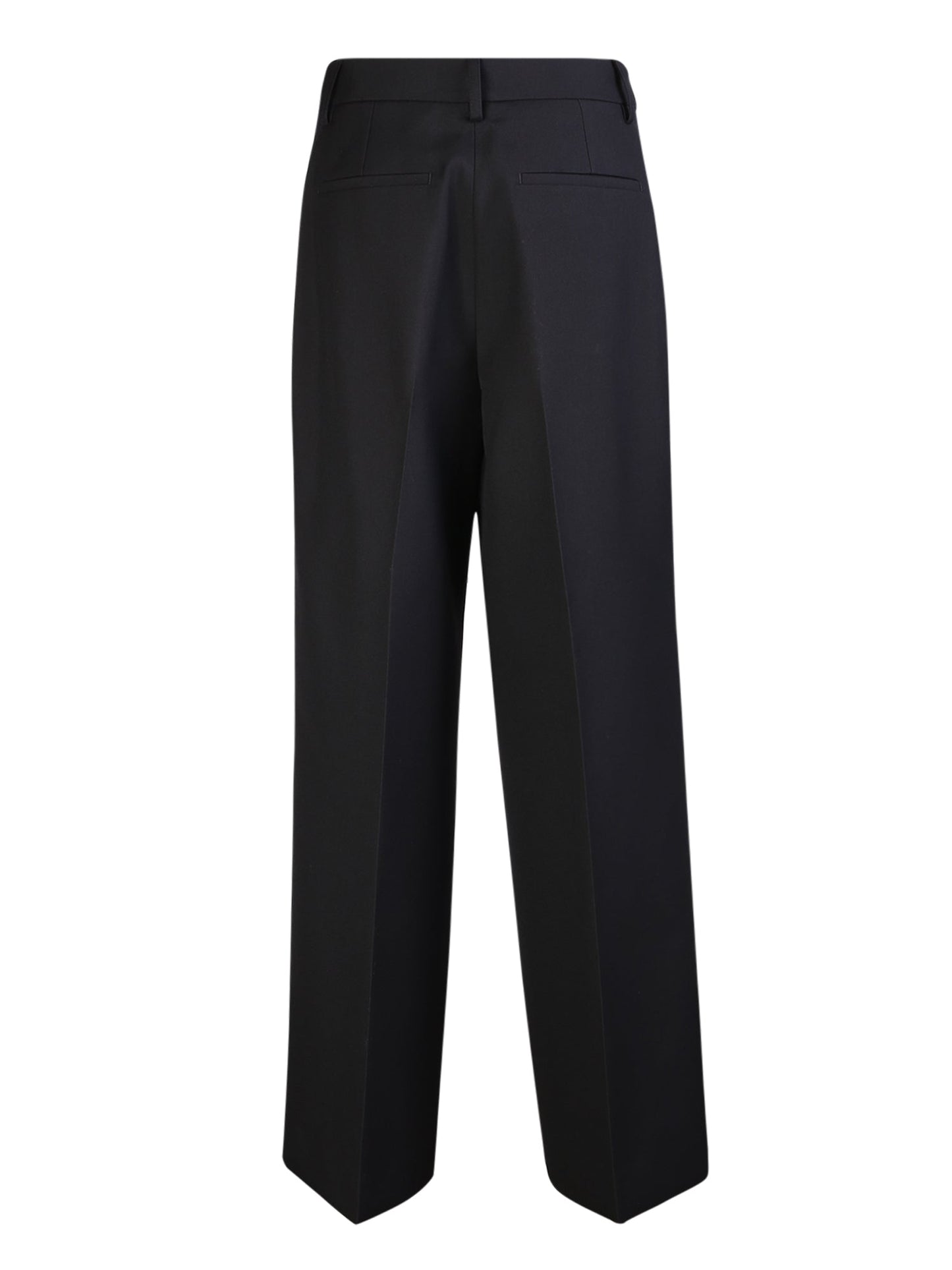 BURBERRY High Waist Wide Leg Trousers - Women's Stylish Fit