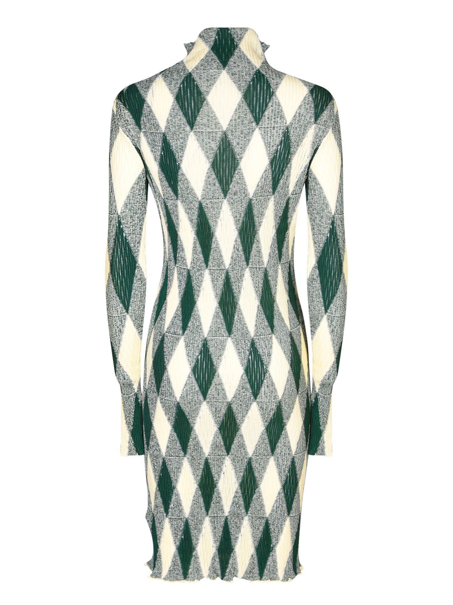 BURBERRY Elegant Mini Dress with Unique Diamond Print