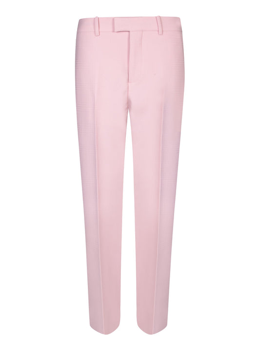 BURBERRY High Waist Semi-Wide Fit Trousers