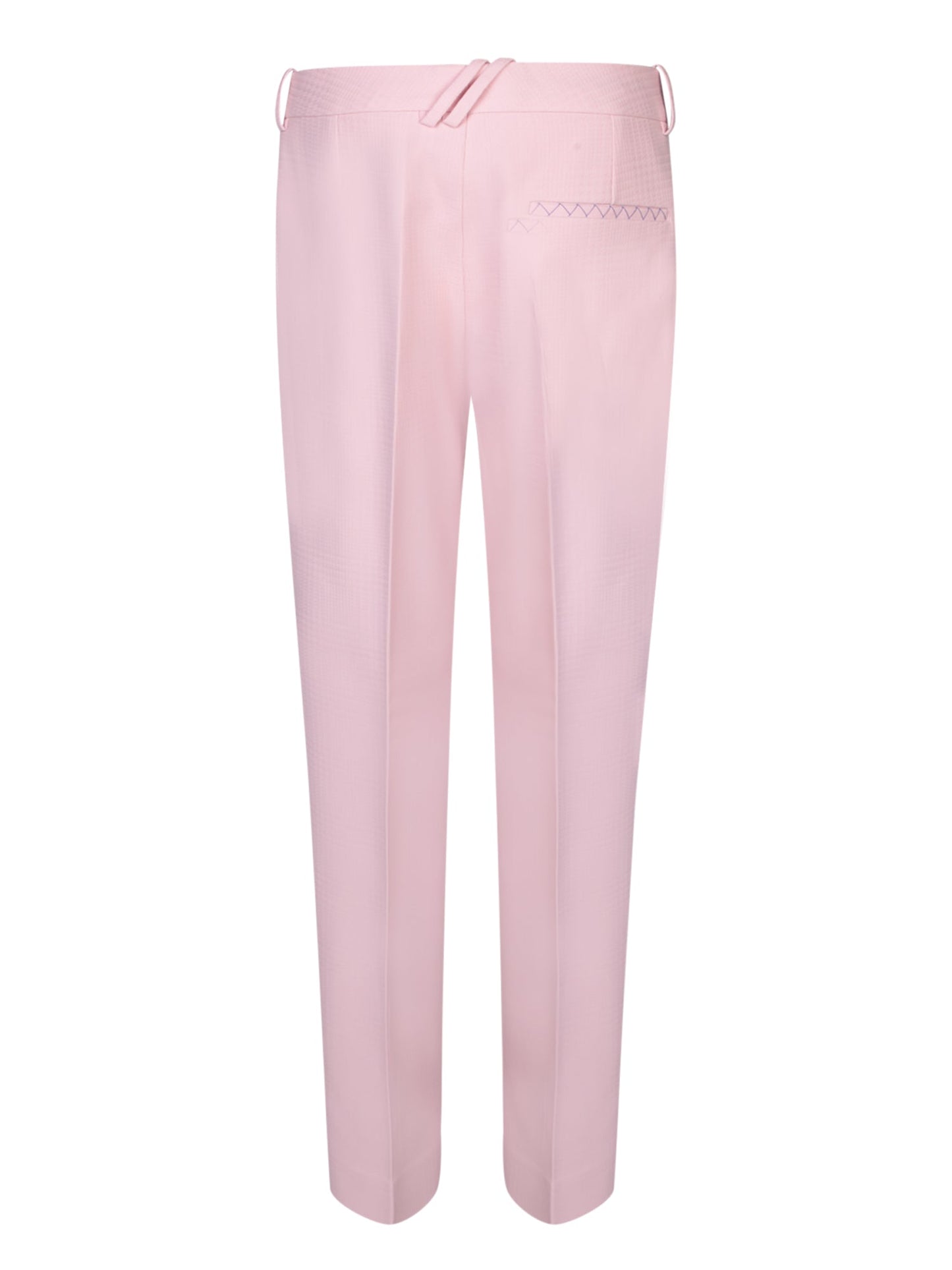 BURBERRY High Waist Semi-Wide Fit Trousers