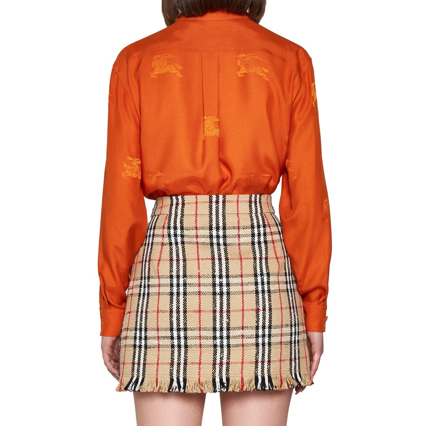 BURBERRY Vintage Pattern Mini Skirt for Women